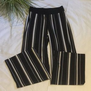INC Petite Striped Wide-Leg Pants